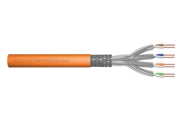 DIGITUS Professional - Bulkkabel - 100 m - SFTP, PiMF - CAT 7 - orange, RAL 2000
