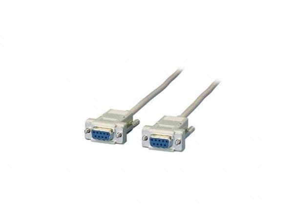 Delock - Null modem-kabel - DB-9 (hunn) til DB-9 (hunn) - 1.8 m - grå