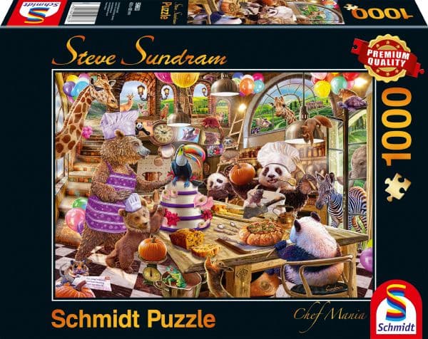 Schmidt Spiele 59663, 1000 brikker, Dyr