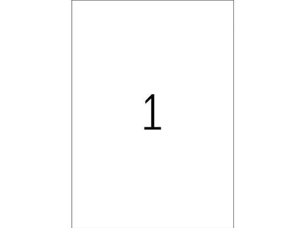 HERMA A4, Transparent, Rektangel, Permanent, A4, Universal, Polyester