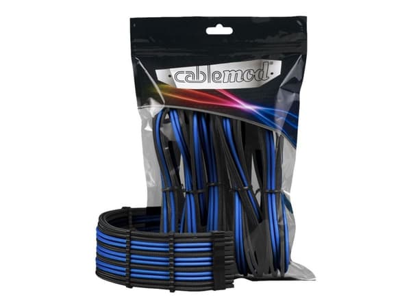 CableMod PRO Series ModMesh - Förlängningssladdsats - formpressad - svart, blå