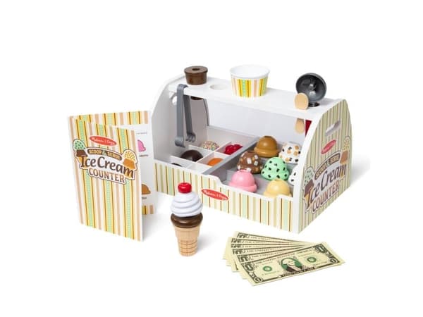 Melissa & Doug träleksaksaffär set för barn 3+