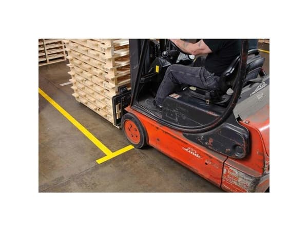 Brady B-514, gul, polyester, -18 °C, 60 °C, 30,48 m, 76,2 mm