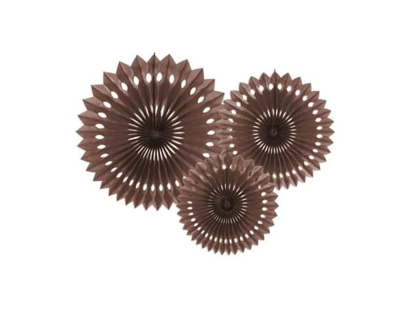 Dekorrosetter brune 20-30cm