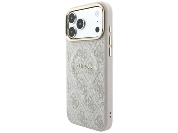 Guess Embossed 4G Classic MagSafe Case for iPhone 17 Pro Max / 18 Pro Max - Pink