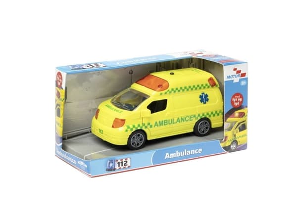 Ambulanse 12,5 cm m/ lys og lyd