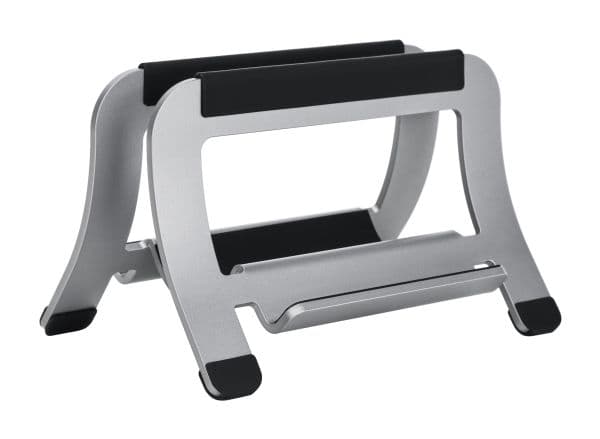 DELTACO - Notebookstativ - vertical, 3 slots, up to 5 kg - 11" - 17" - sølv