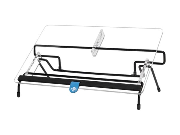 R-Go Document holder Flex Read - Dokumenthållare - för A3 - transparent, svart bas