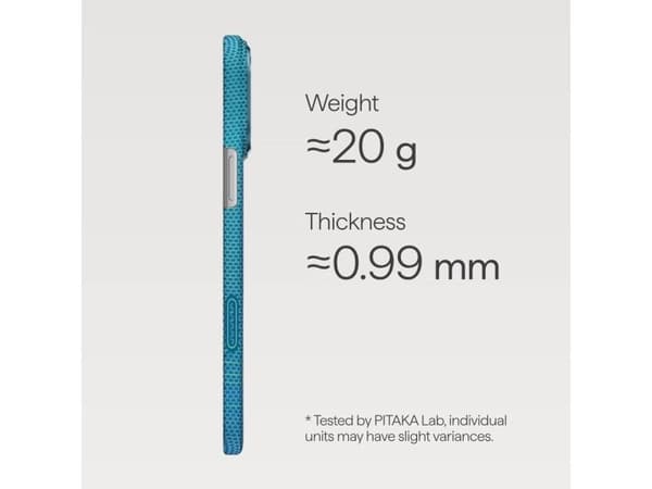 Pitaka KI1708AG, Mobilskal, Apple, iPhone 17 Pro Max, 17,5 cm (6.9"), Blå