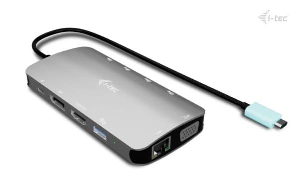 i-Tec - Dockningsstation - USB-C / USB4 / Thunderbolt 3 / Thunderbolt 4 / Thunderbolt 5 - HDMI, DP, VGA - 1GbE