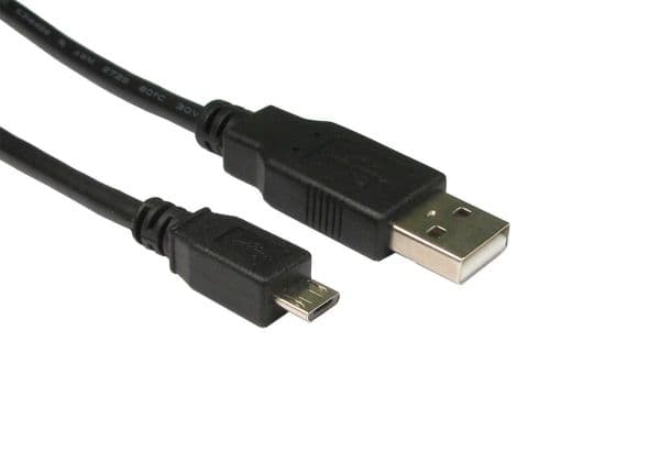 Equip 128595, 1 m, USB A, Micro-USB B, USB 2.0, Hane/Hane, Svart