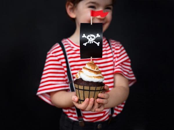 Piratuppsättning för cupcakes