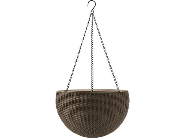 Curver Keter HANGING SPHERE PLANTER Pot Brown 521