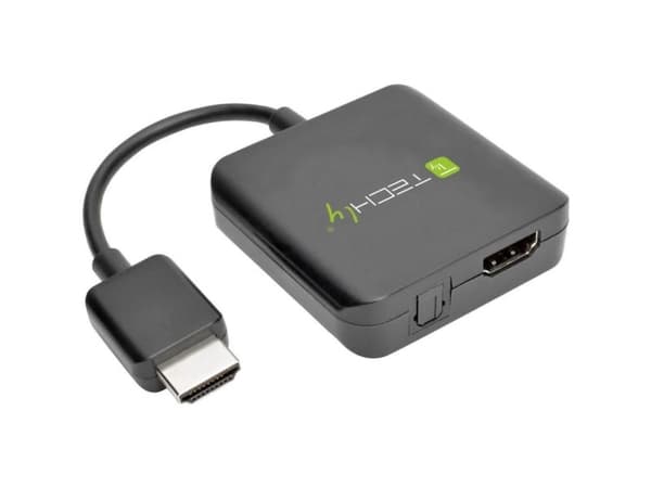 Techly IDATA HDMI-VGA8, Hankjønn, Hunkjønn, 2160p, 300 MHz, Sort, 0 - 70 °C