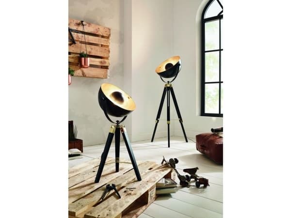 EGLO COVALEDA gulvlampe H1640 sort/gull
