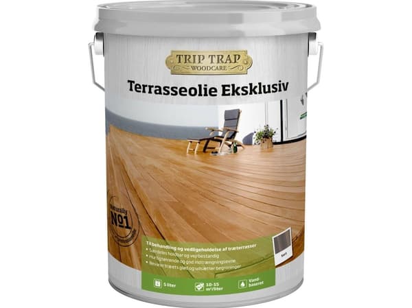 Trip Trap Terrasseolie Eksklusiv, sort