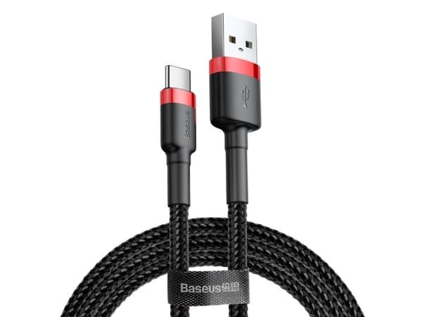 Baseus CATKLF-A91, Musta, USB A, USB C, 0,5 m, Hanstik