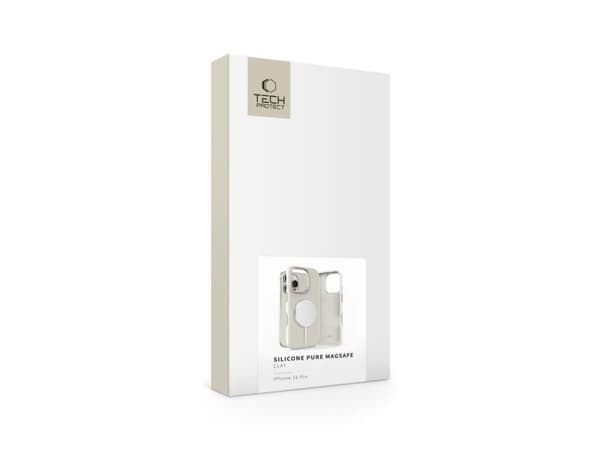 Tech-Protect silikone PU MagSafe-deksel for iPhone 16 Pro - beige