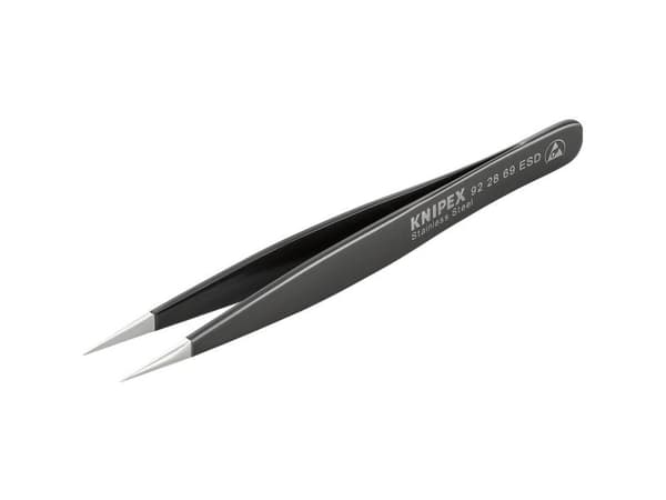 Knipex KP-922869ESD, Kromnikkelstål, Sort, Rustfritt stål, Bøyd, 1 stykker