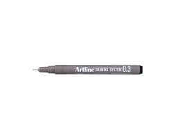 Fineliner Artline tegnepenn EK233, 0,3 mm, sort