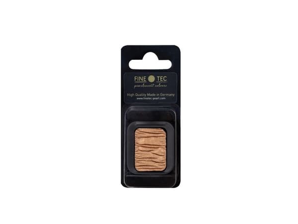 1 Pearlescent colour square, in a clamshell - "FINETEC" | Hazelnut