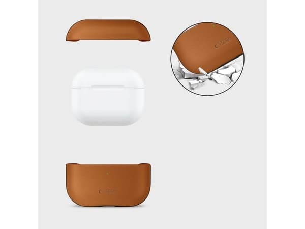 Tech-Protect NaturalFit Case for AirPods Pro 3 - Brown