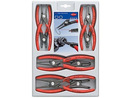 KNIPEX præcisions-låseringstang-sæt, 8 låseringstænger