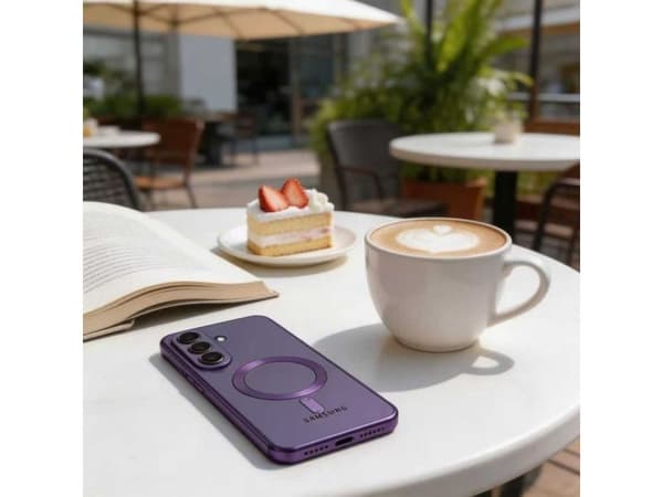 Tech-Protect MagFlex MagSafe-deksel for Samsung Galaxy S26 - transparent lilla