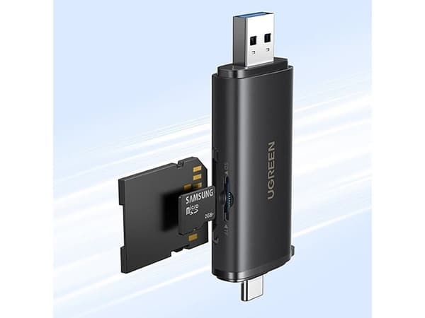Ugreen 2in1 USB-C / USB-A SD 4.0 UHS-II Card Reader - Black
