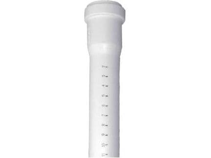 32 x 500 mm Röravlopp vit PP