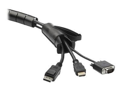 StarTech.com 1.5m (4.9ft) Cable Management Sleeve - Spiral - 1" (25mm) Diameter - W/ Cable Loading Tool - Black (CMSCOILED) - Set med kabelfodral -...