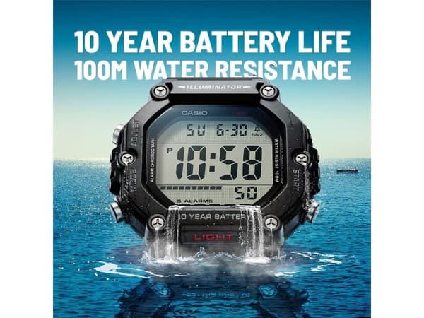 Casio AE-1600H-1AVEF, Vattentät