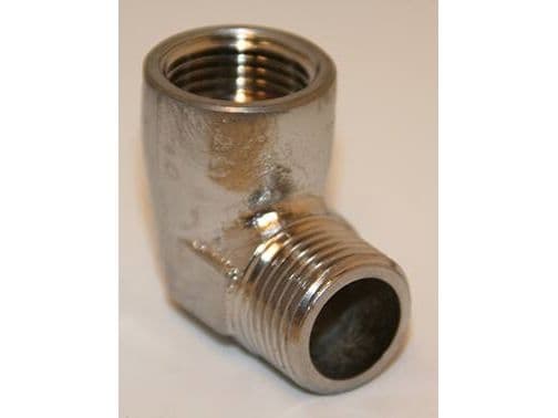 Vinkel 1/2 mässing krom MF/NP
