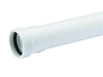 50 x 2000 mm hvid Wafix PP rør med muffe