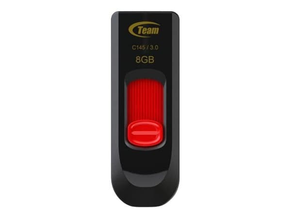 Team USB Disk C145 - USB-flashstasjon - 8 GB - USB 3.0 - rød