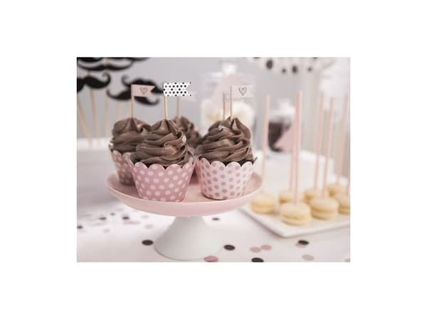 Cupcake omslag med prikker
