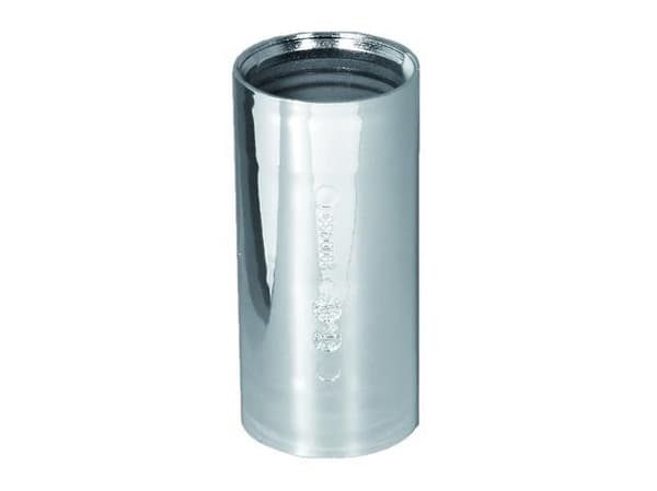 Purus muff 32 x 84 mm förkromad PP/TPE