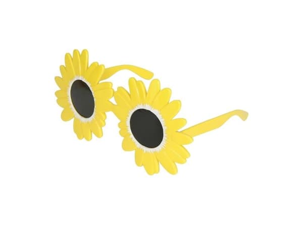 Gule blomster briller
