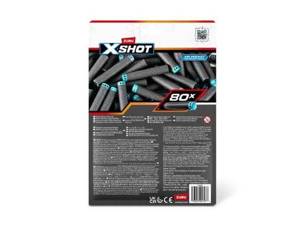 X-Shot Excel 80PK Refill Darts Foilbag