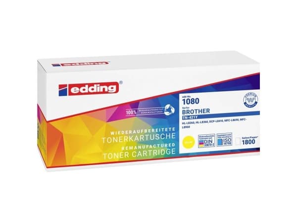 Edding EDD-1080, 1800 sider, Gult, 1 stykker