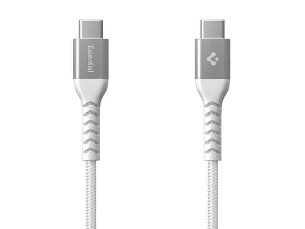 Spigen EB10010CCA Essential, 1 m, USB C, USB C, USB 2.0, 0,48 Gbit/s, Vit
