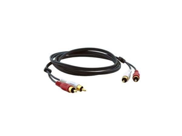 Kramer Electronics 2xRCA, M/M, 0.6m, RCA, Uros, RCA, Uros, 0,6 m, Musta