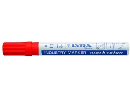 Färgmarker 4040 rund 3 mm röd