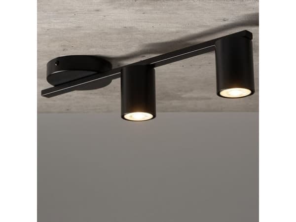 Sigma innfelt taklampe Sky rør til kontor sort
