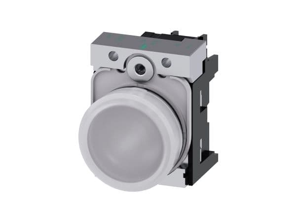 Siemens 3SU1152-6AA60-1AA0, vit, IP20, CCC, CSA, UL, EAC, CE, 24 V, 2,2 cm