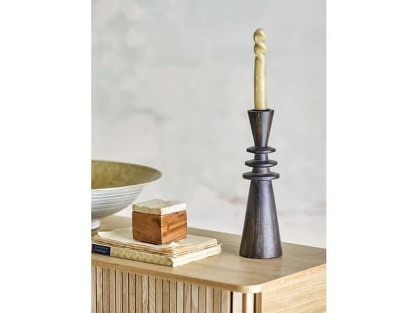 BLOOMINGVILLE armljusstake, svart, mango
