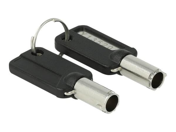 Navilock - Lås för säkerhetskabel - svart, silver - 2 m