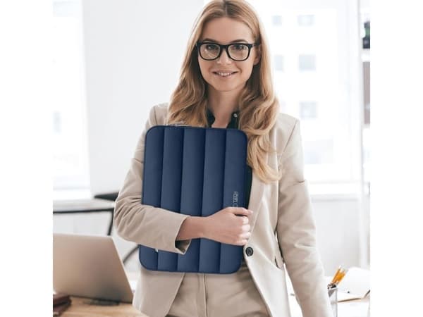 Tech-Protett fluffy laptopveske 13-14 - navy blue