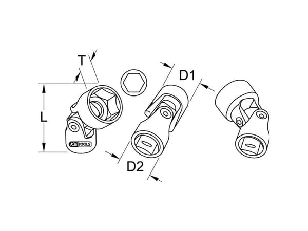 KS Tools hylsnyckel 12 mm 9113843