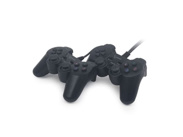 GEMBIRD JPD-UDV2-01 - Gamepad - 10 knapper - kabling (pakke med 2) - for PC